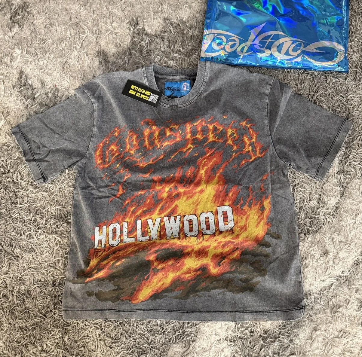 Godspeed “Hollywood Inferno” Next Gen Tee in Washed — streetwear — resale