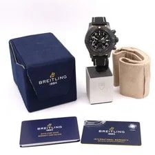 Breitling Avenger Night Mission Chrono Nr New Strap Warranty Aug 2027 2