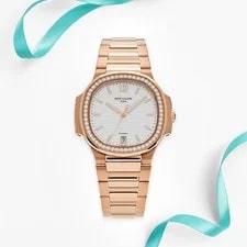 Patek Philippe — Patek Philippe Nautilus 7118/1200R-001 ' Automatic Tiffany & Co.' Rose — Watch — resale