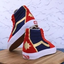 Vans X Marvel Captain Marvel Sk8-Hi Athletic Casual Sz 5.5 / 7 4