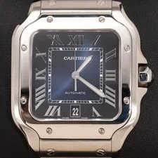 Cartier — Santos de Cartier 38mm Stainless Steel 4072 BOX & Paper — Watch — resale