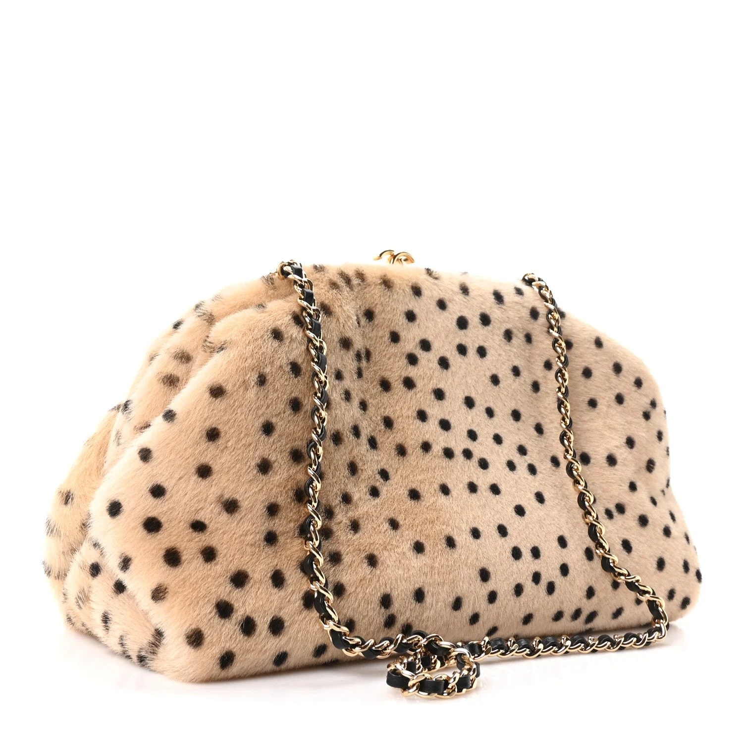 Pony Hair Cheetah Printed With Chain 3