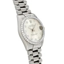 Rolex Datejust 178274G Silver Case Size 31 X 31 Mm #42121 3