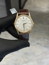 Patek Philippe Calatrava Manually Wound Silver Grained Dial Strap 6119R-001 2