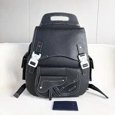 Dior — Dior Gallop Logo Buckle Saddle Style Pebbled - Excellent #10VFJET — Handbag — resale