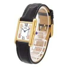 Cartier Must Tank SM Vermeil W1006354 White SV925 Quar 2