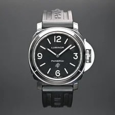 Panerai — Panerai Luminor PAM01000 44mm Black Dial Rubber Strap — Watch — resale