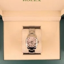2017 Rolex Midsize Datejust 178240 Pink Roman Dial SS Oyster No Papers 31mm 4