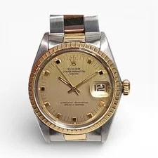 Rolex — Rolex Date 34 Mm Two Tone Champagne Oyster Automatic 1505 Circa 1974 — Watch — resale