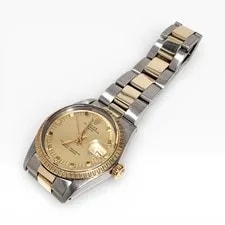 Rolex Date 34 Mm Two Tone Champagne Oyster Automatic 1505 Circa 1974 4