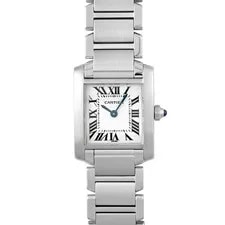 Cartier — Cartier Tank Française SM W51008Q3 SS 25mm X 20mm White Dial [ ] — Watch — resale