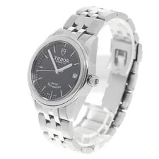 Tudor Glamour 55000 36mm SS Black #C19782 2