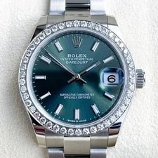 Rolex Datejust 31mm 2025 Full Set Unworn Diamonds Green 278240 4
