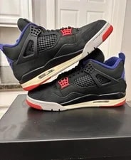 Air Jordan 4 Retro Air Lettering, Size 9.5, Shoe FV5029-003. 3