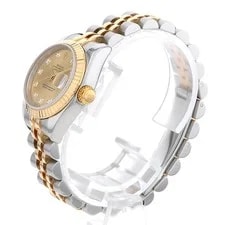 Rolex Datejust 10P Diamond 179173G Champagne F Number Second Hand 2