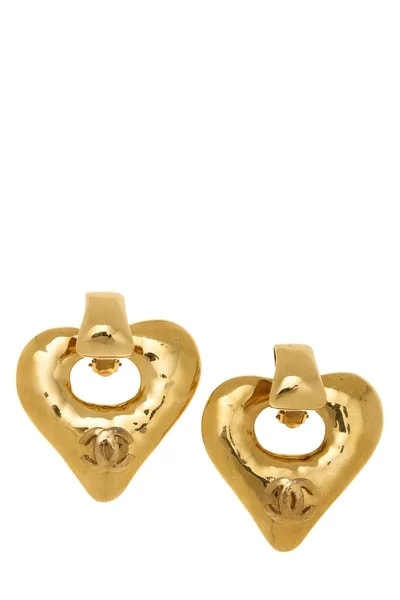Chanel — 'CC' Heart Dangle — Jewelry — resale