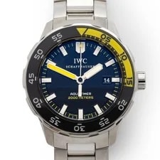 IWC — IWC Aquatimer IW356810 44mm Black Dial Stainless Steel Box & Papers — Watch — resale