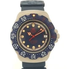 Tag Heuer — TAG Heuer Professional Formula 1 SS Rubber Bracelet Quartz Navy Dial — Watch — resale