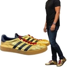 Gucci x Adidas — Gucci X Adidas Gazelle Metallic Lace Up Sneakers — Sneaker — resale