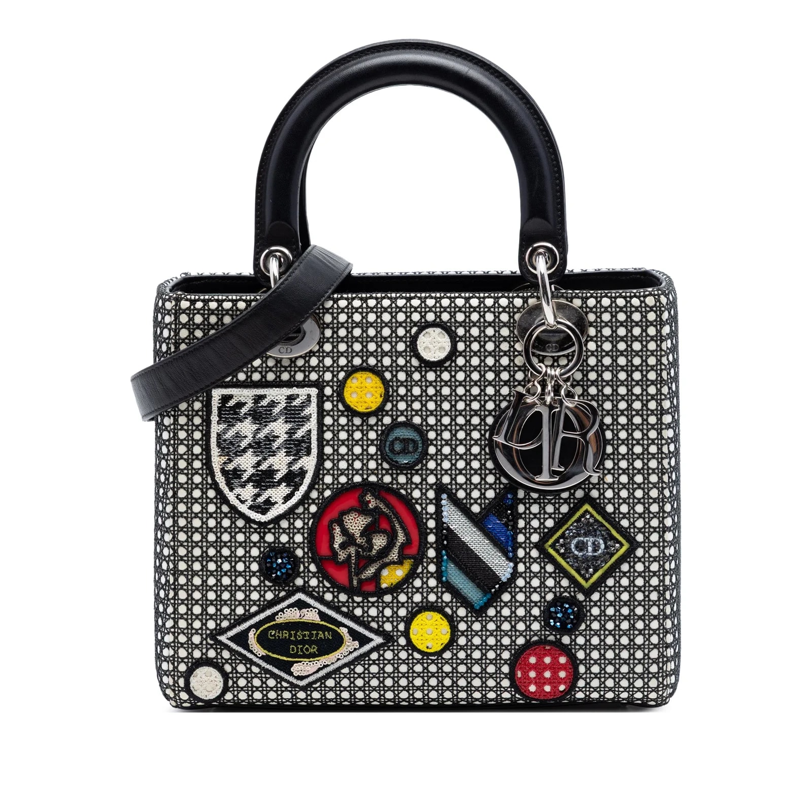 Dior — Medium Microcannage Patches Lady Dior — Handbag — resale
