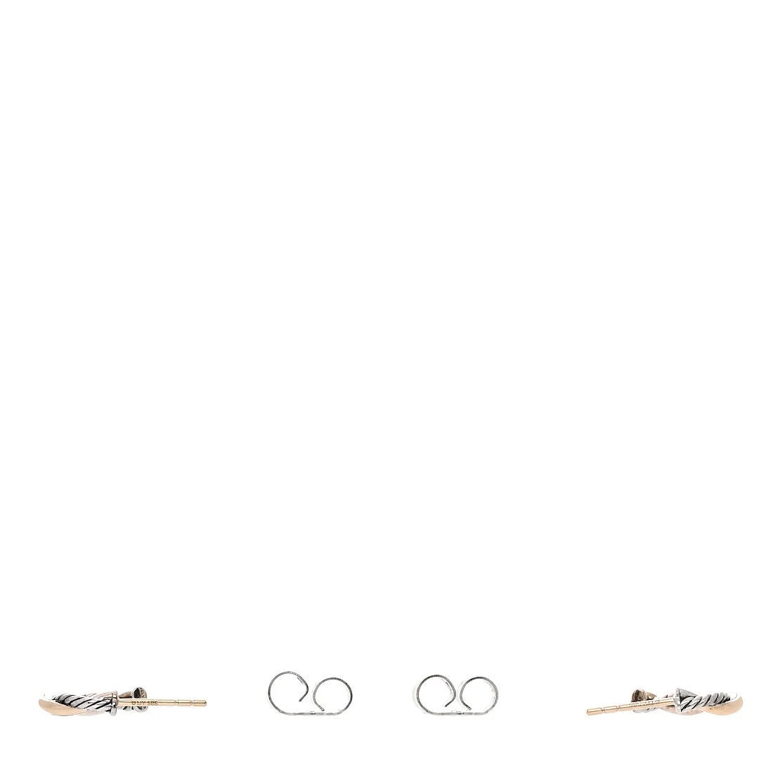 14K Yellow Gold 3mm Petite Infinity Huggie Hoop 3