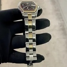 Cartier Roadster Large Black Roulette Dial Yellow Gold Stainless Ref: W62031Y4 4