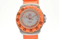 TAG Heuer Formula 1 373.513 Date Orange Quartz Automatic From Japan 3