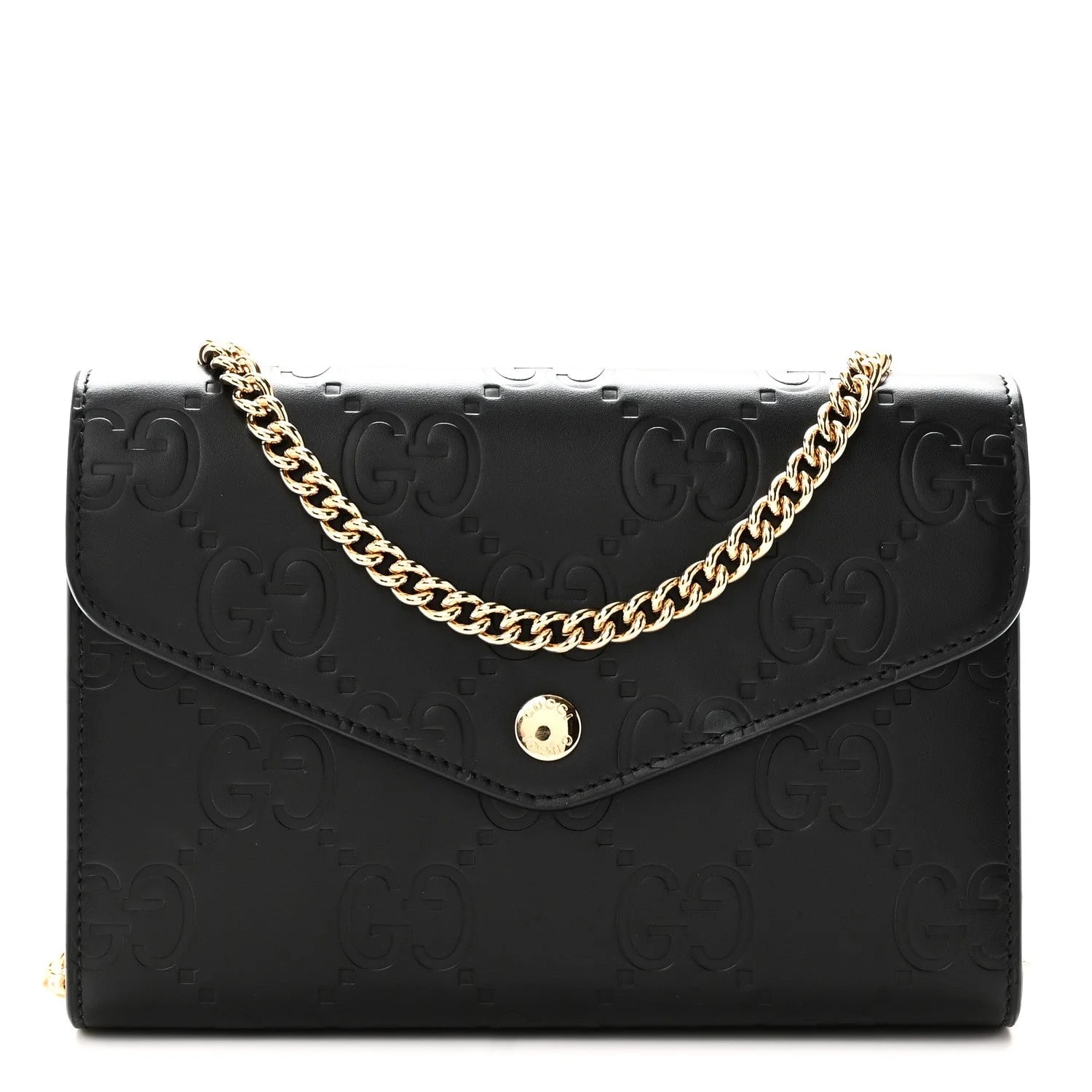 Gucci — GG Debossed Chain Wallet — Handbag — resale