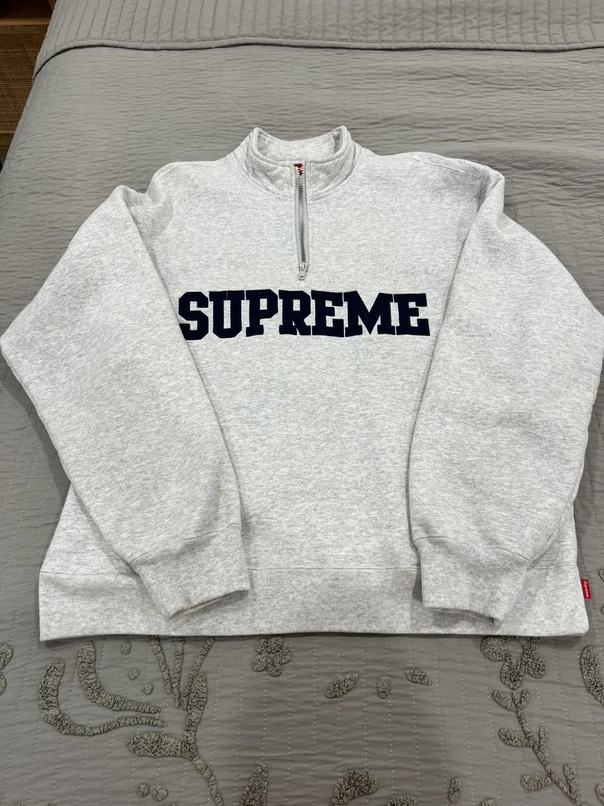 Supreme — Supreme Collegiate Half Zip Pullover (24FW) — streetwear — resale