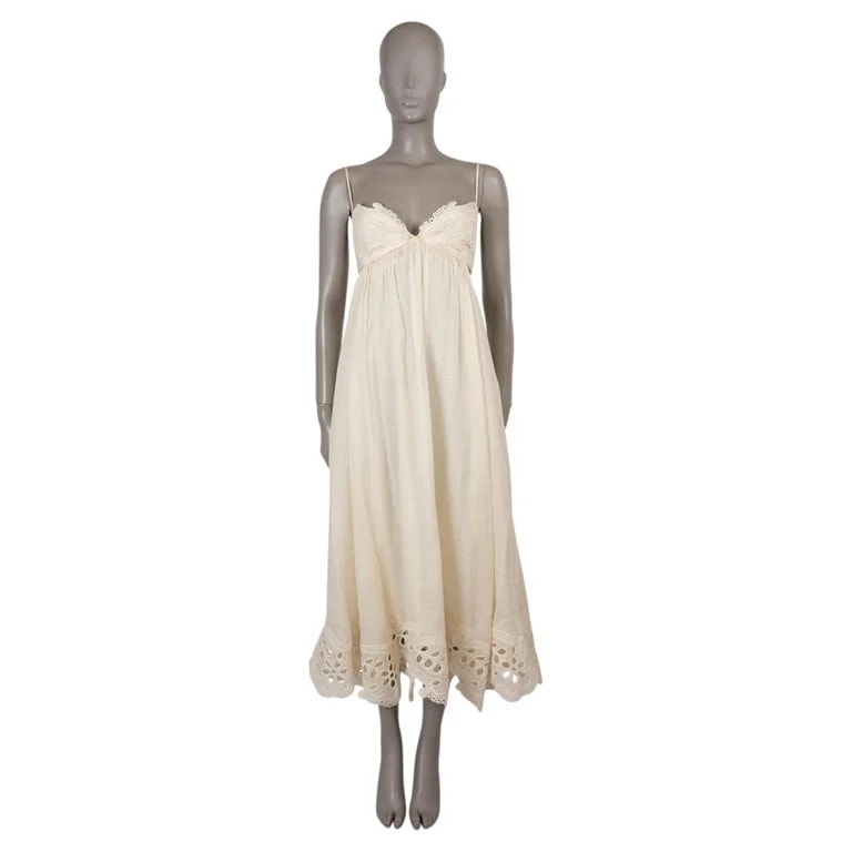Zimmermann — Zimmermann Ramie 2025 Coco Embroiedred Lace Maxi Dress 0 — Clothing — resale