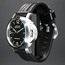 Panerai Luminor Marina 44mm Black Dial Rubber PAM00312 2