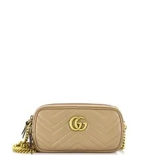 Gucci — Gucci GG Marmont Triple Zip Chain Matelasse Mini — Handbag — resale