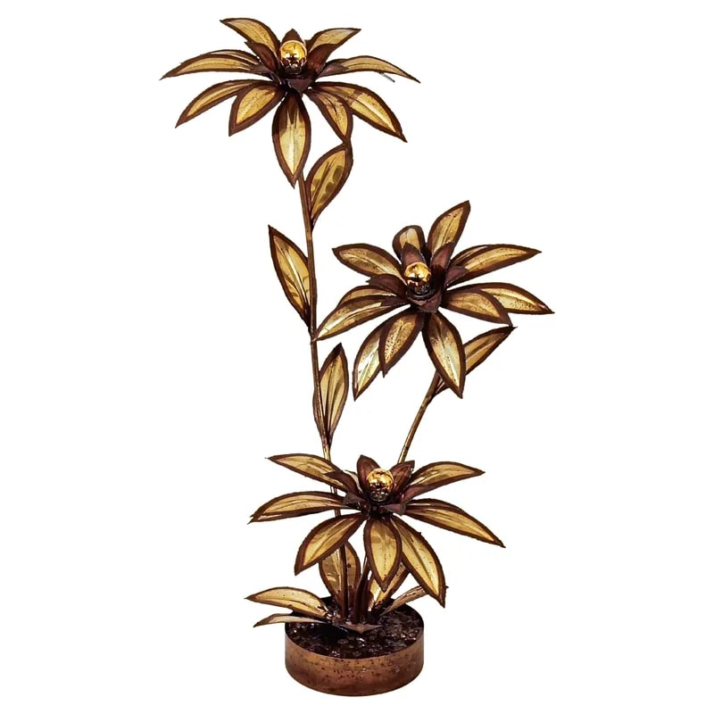 Hollywood Regency Gilt Floor Lamp by Maison Jansen, France, 1970s — lighting — resale