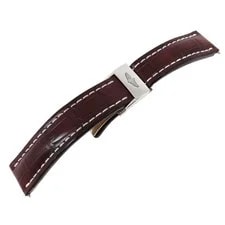 Breitling — Breitling Leather Strap Brown Genuine Leather 209-187mm — Watch — resale