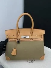 Authentic Hermès Birkin 30 Kaki & Vachetta 3