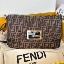 Fendi — Fendi Baguette Double F Logo Crossbody — Handbag — resale