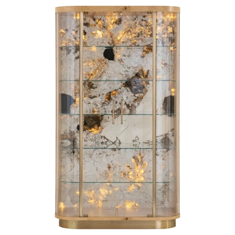 Greenapple Cabinet, Penedo Cabinet, Granite Interior, Handmade in Portugal — Furniture — resale