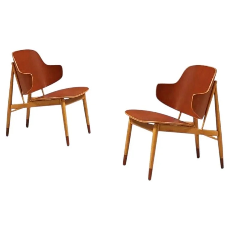 Christensen & Larsen, Ib Kofod-Larsen — Expertly Restored - Ib Kofod-Larsen Shell for Christiansen & Larsen — Furniture — resale