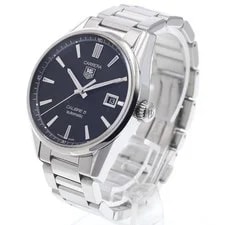 TAG Heuer Carrera Calibre 5 WAR211A-1 39mm SS Black #C8687 2