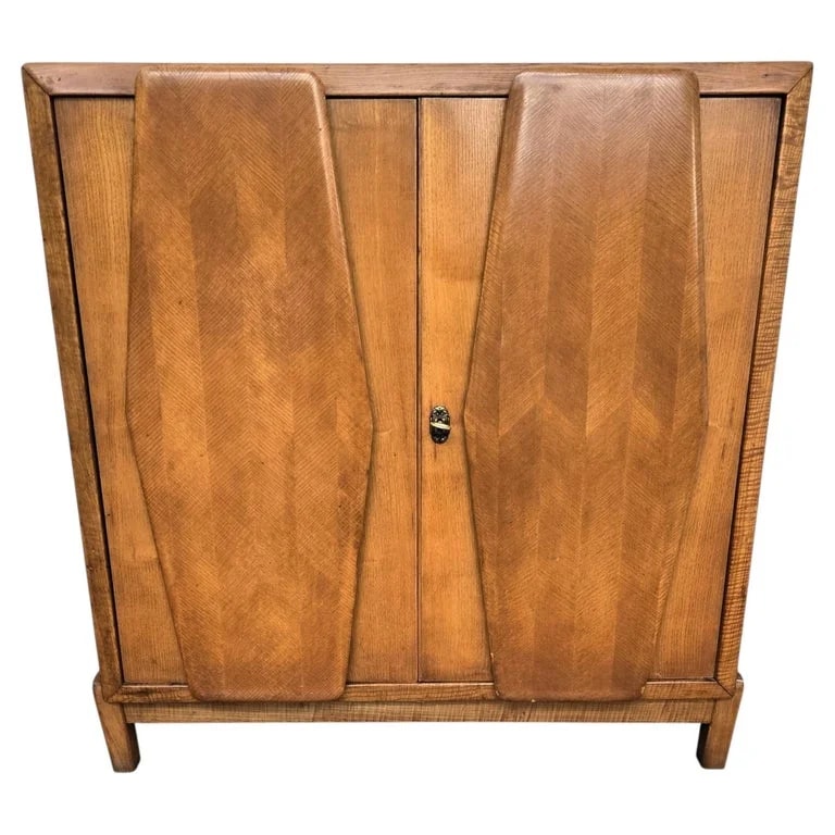1950s Art Deco Mid-Century Italian Mirror Mosaic Sideboard Bar Cabinet — Furniture — resale