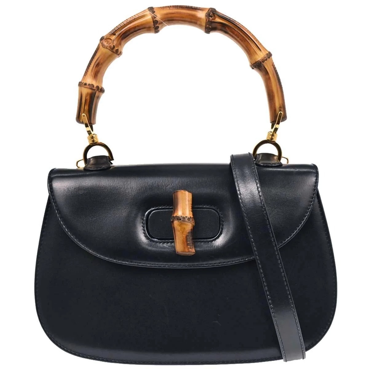 Gucci — Gucci Convertible Bamboo Top Handle — Handbag — resale