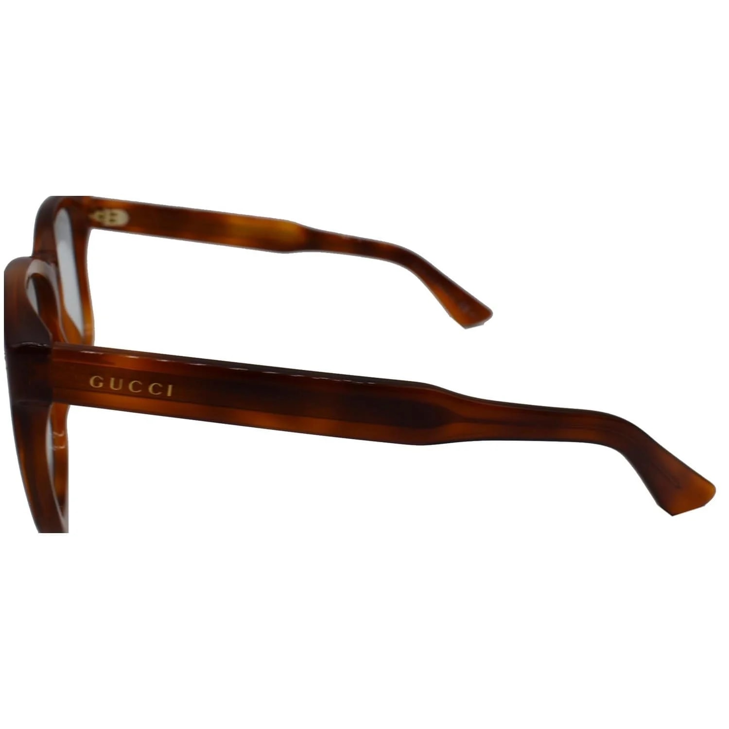 Gucci Light Havana Eyeglasses Transparent Lens 3