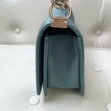 Chanel Boy Medium Flap Crossbody Tiffany Blue 3