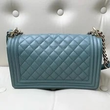 Chanel Boy Medium Flap Crossbody Tiffany Blue 4