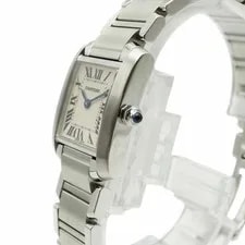 Cartier Tank Francaise SM Combo W51007Q4 Ivory Dial From Japan 2