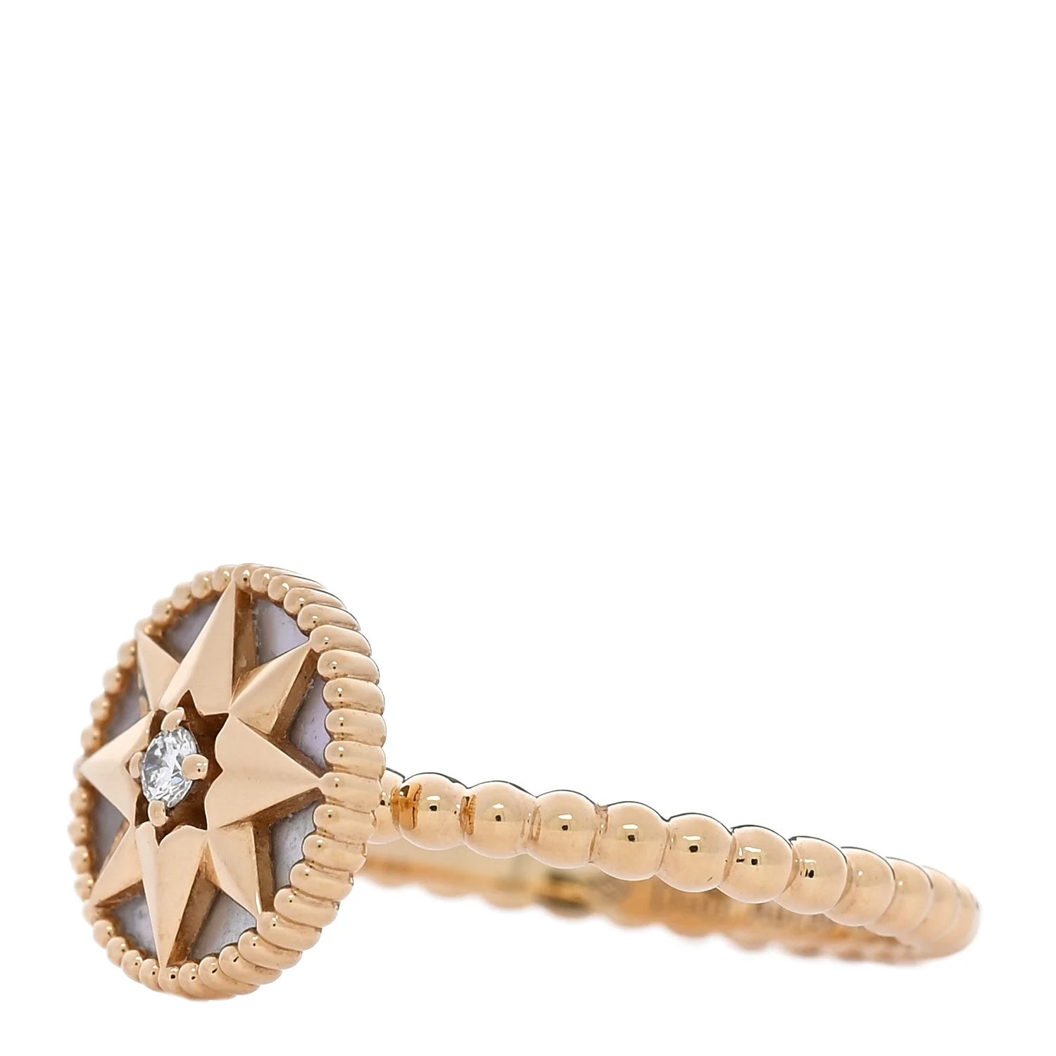 18K Yellow Gold Mother of Pearl des Vents 50 5.5 4
