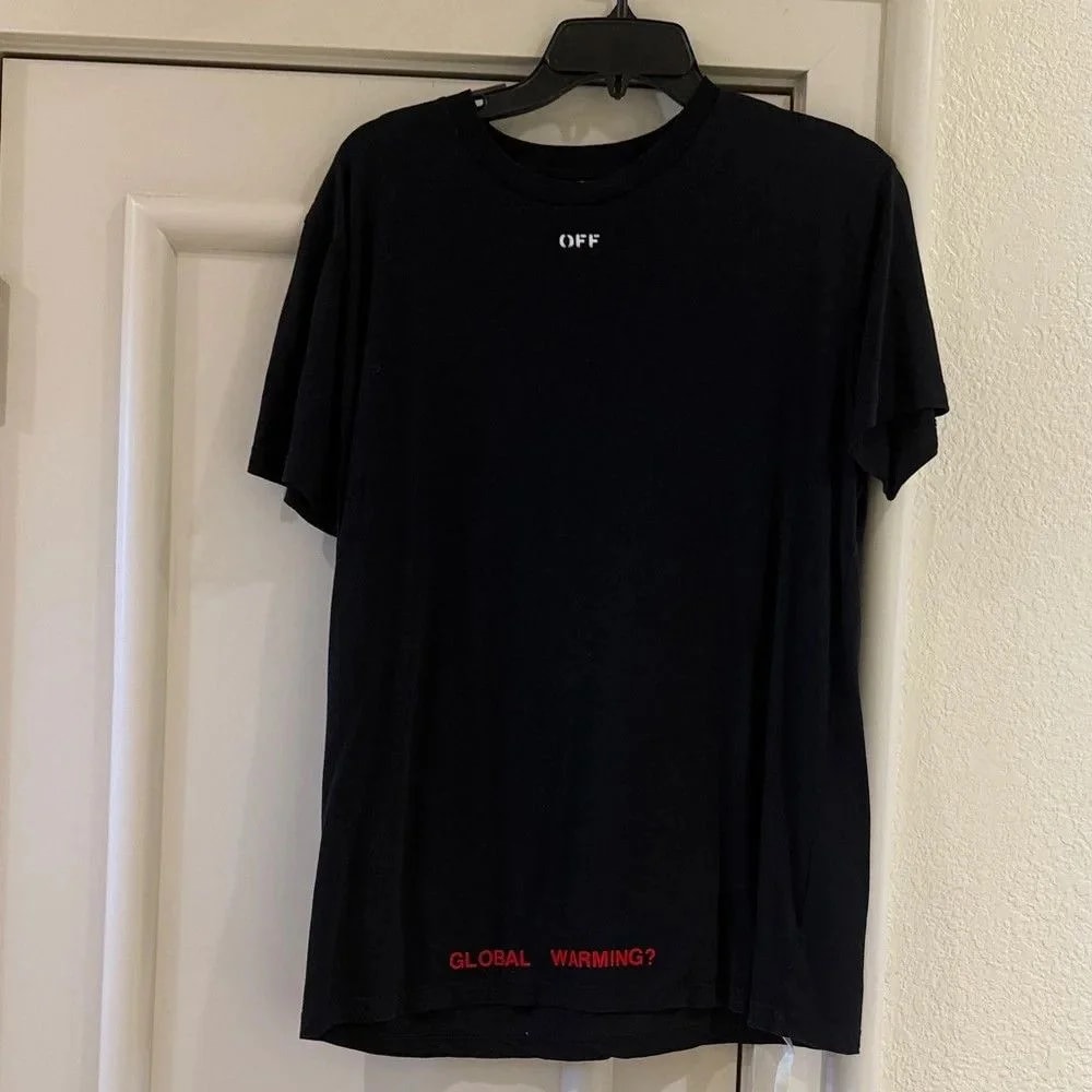 Off-White — Off-white "Global Warming?" T-shirt — streetwear — resale
