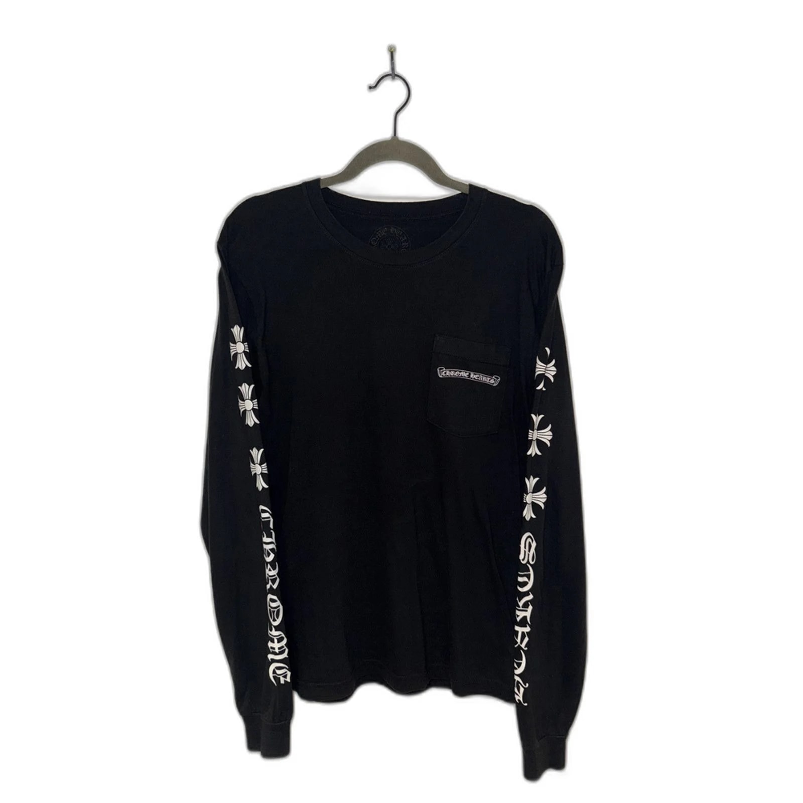 Chrome Hearts — Hearts L/S Tee Cross Sleeve Print — streetwear — resale
