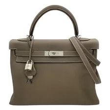 Hermès — Hermes Kelly 32 Etoupe Hardware Dust #OK216 — Handbag — resale