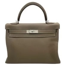 Hermes Kelly 32 Etoupe Hardware Dust #OK216 2